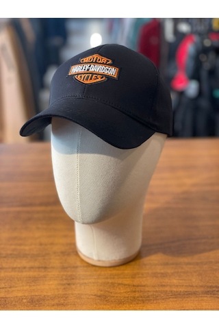 Hamze Harley Davidson Nakışlı Siyah Renk Cap Şapka Siyah