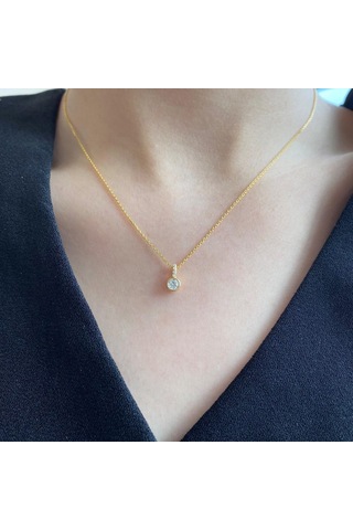 Altın Tancise 925 Ayar Gümüş Aşk Tam Kolye Kadın Kore Klavikula Kolye Kişilik Tatlı Kalp Kolye Kolye