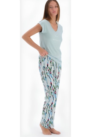 Eros 33580 Kısa Kol Kadın Pijama Takımı Mint Mint Yeşili