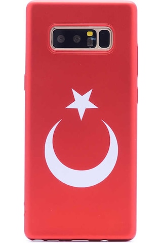 Galaxy Uyumlu Note 8 Zore Bayrak Silikon Kılıf