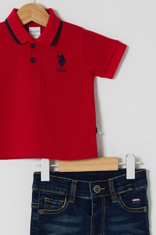 U.S. Polo Assn. Erkek Bebek Kırmızı Takım Usb2627-c-v1 Kırmızı