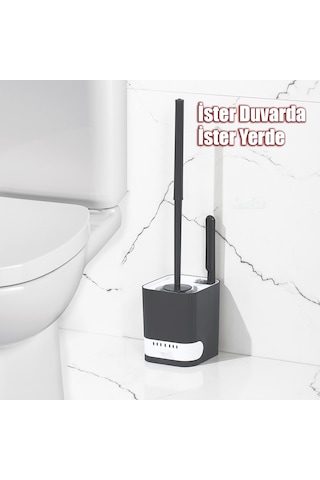 Porsima 2027 Pratik Tuvalet Fırçalığı Banyo Tuvalet Fırçası Antra