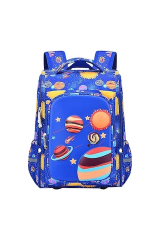 Ganzhoushop Çocuk Sırt Çantası, Erkek Kız Okul Sırt Çantası İlkokul Çantası Su Geçirmez Okul Çantaları Uçak Desenli Sırt Çantası Genç Çantaları, Mavi Çok Renkli