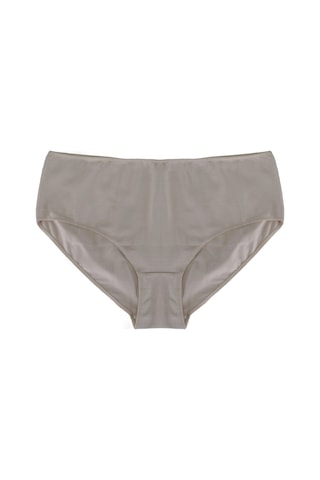 Must Have 3'lü Organik Pamuk Yüksek Bel Slip Külot Siyah - Beyaz - Krem