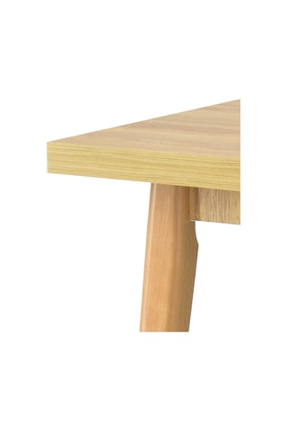 Vilinze Avanos Ahşap Sabit Mdf Naturel Mutfak Masası - 80x140 Cm Naturel Naturel