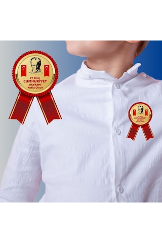 29 Ekim Cumhuriyet Bayramı Yaka Kartı 01 40lı Paket 7