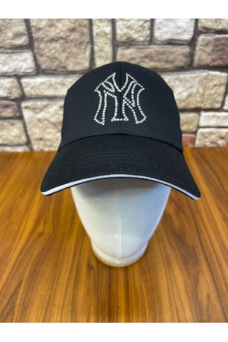 Hamze Ny Yankees New York Detaylı Beyzbol Gabardin Cap Şapka Siyah