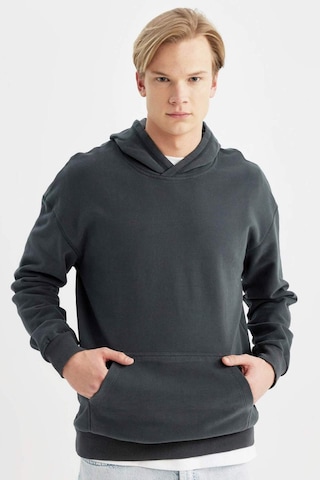 Defacto Comfort Regular Fit Rahat Kalıp Kapüşonlu Basic Sweatshirt B4446AX24SPGN1082 Yeşil