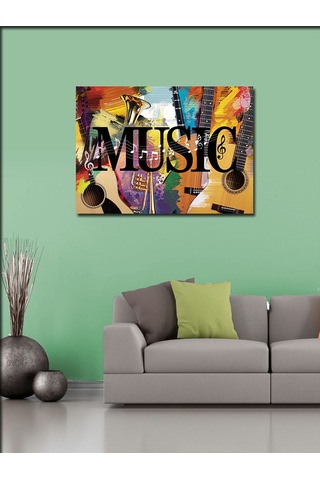 Kanvas Tablo Müzik Ve Sanat Patlaması
