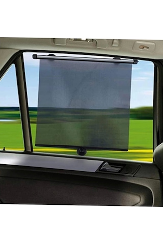 Makaralı Otomatik Yan Cam Perde 2'Li 36x54cm Güneşlik- Araç Cam Güneşliği