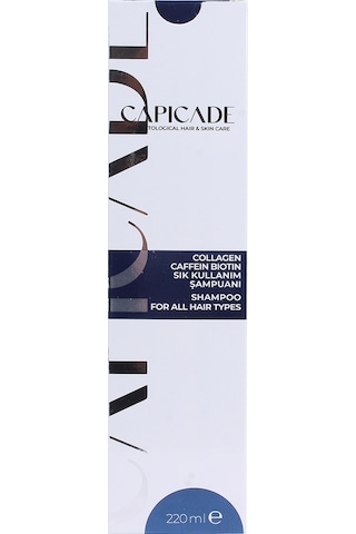 Capicade Collagen Caffein Biotin Sık Kullanım Şampuanı  220 ML