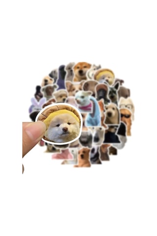 Periboia Sevimli Köpek Çıkartmaları Laptop Notebook Tablet Sticke Karışık Renkli