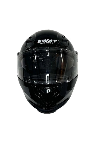 Sway 926 Motosiklet Kaskı Parlak Siyah