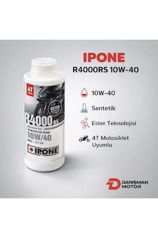 Ipone R4000rs 10w-40 Sentetik Ester 4t Motosiklet Motor Yağı