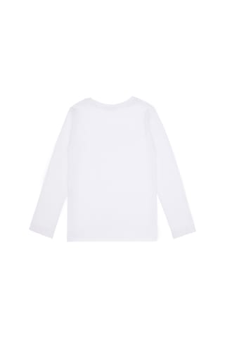 U.S. Polo Assn. Kız Çocuk Beyaz Bisiklet Yaka Basic Sweatshirt 50317915-VR013