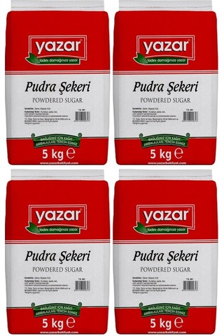 Yazar Pudra Şekeri 4 x 5 KG