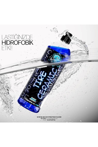 Shiny Protect Tire Ceramic Oto Lastik Seramik Kaplama Lastik Parlatıcı 20 Güne Kadar Kalıcı 600 Ml
