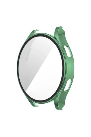 Watch 4 40mm Wall Camlı Kasa Ekran Koruyucu - Koyu Yeşil