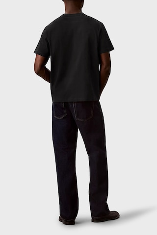 Calvin Klein % 100 Pamuk Relaxed Fit Logolu T Shirt Lv04lg812gub1 Erkek T Shirt Lv04lg812g Ub1 Siyah