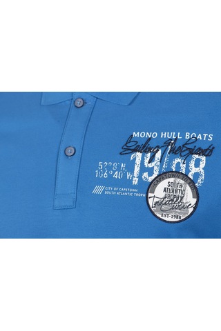 AR-MA Arma Erkek Slim Fit Polo Yaka Tişört Y9tyo7985 Mavi