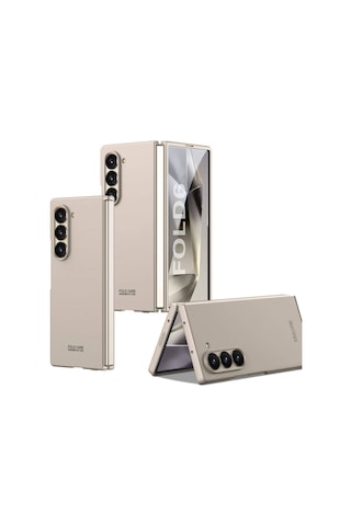 Ardemix Galaxy Uyumlu Z Fold 6 Kılıf Sert Kıpta Kapak-titanyum-gri Titanyum-gri