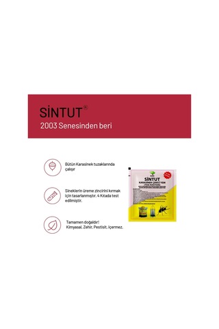 8 Adet 25gr Sintut Karasinek Tuzağı İçin Çekici Yem / 200 Gr