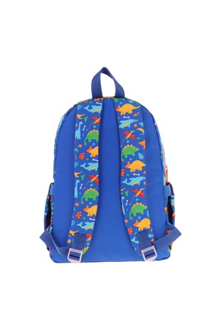 Kaukko Kids Erkek Çocuk Armalı Dinazor Desenli İlkokul Okul Sırt Çantası Dört Bölmeli - Mavi - L5278 MAvi