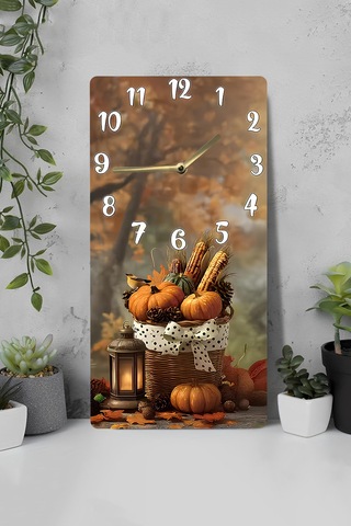 Dekorasyona Sıcaklık Katan Uv Baskı Mdf Tablo Saat 30x60 Cm Usd248 Ahşap Saat Usd248