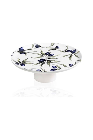The Mia Olivos Ayaklı Servis Tabağı 10x30 Cm Ovs0010 Çok Renkli