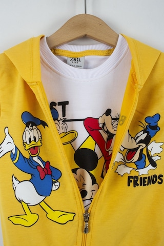 Trendimizbir Best Friends Baskılı Erkek Çocuk Hırkalı Alt Üst Takım-5091 Sarı