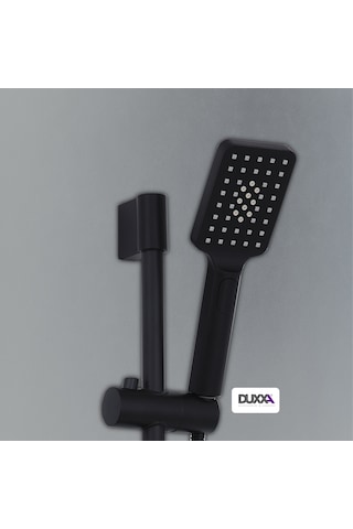 Duxxa Mirage 300 Black Sürgülü Duş Seti D.232.3.ms Krom