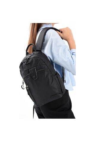 571 Collections Ultra Hafif Şik Ve Su Geçirmez Orta Boy Sırt Çantası Siyah Model: 571-13-9c Siyah