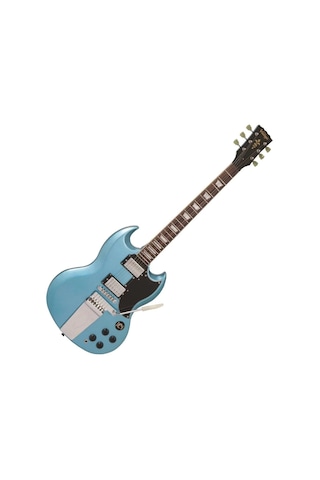 Vintage Vs6 Reissued Vibrola Tailpiece Elektro Gitar - Gun Hill Blue