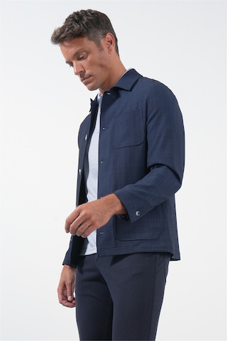 İmza Lacivert Berberi Yaka Slim Fit Esnek Mont 1007260154 Koyu Lacivert