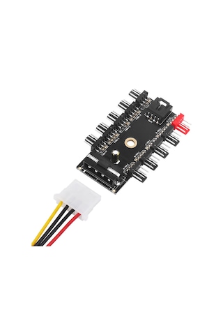 10 Port Fan Çoklayıcı 10lu Fan Kontrol PWM 12V 4 Pin Fan Denetleyici Molex IDE