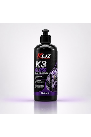 K3 Gloss - Cilalı Oto Şampuan 500 Ml