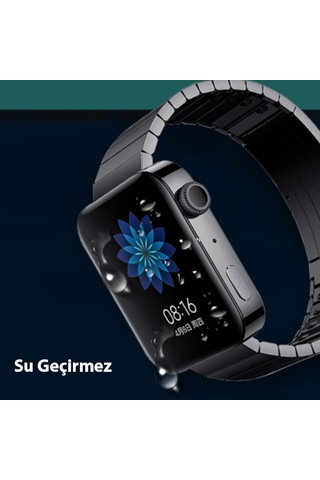 Xiaomi Redmi Watch 3D Full Kaplama Ekran Koruyucu Pet+Pmma (523359881)-Siyah