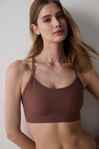 Penti Ribbed Micro Bonding Kahverengi Üst