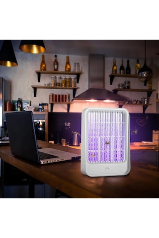 Elektrikli Sinek Kovucu Usb Şarjlı Sessiz Ve Etkili Led Işıklı Kapan Çok Renkli