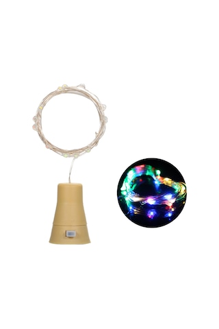 Tenfowee Güneş Enerjili Şişe Tutanak Lambası 3v 6w 1m 10led Ip65 Su Geçirmez Renkli Işık Dekoratif Aydınlatma Diğer