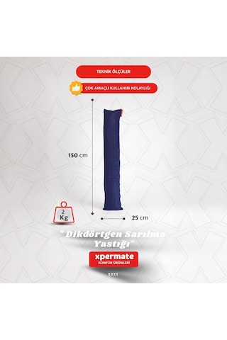 Xpermate Sarılma Yastığı, Bacak Arası Yastığı Dikdörtgen Lacivert