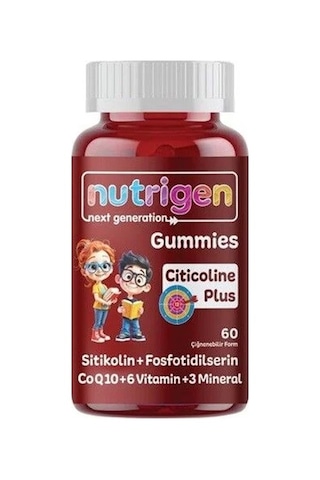 Nutrigen Gummies Citicoline Plus 60 Çiğnenebilir Form Nutrigen Gummies Citicoline Plus 60 Çiğnenebilir Form
