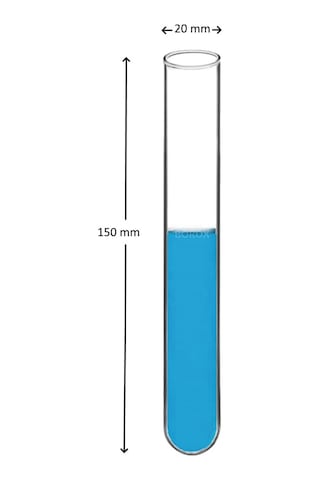Borox Cam Deney Tüpü Test Tube 20 Adet 20 x 150 MM