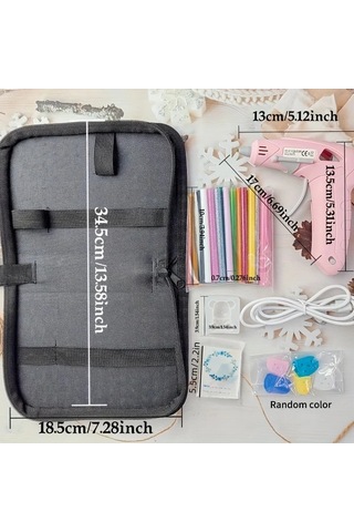 Honeybeeshop Beyaz Takım 10w 20w Şarj Edilebilir Usb Manuel Damlamayan Tutkal Tabancası 30 Renkli Çubuk Ve Ayı Figürlü Değirmen Kart Paketi