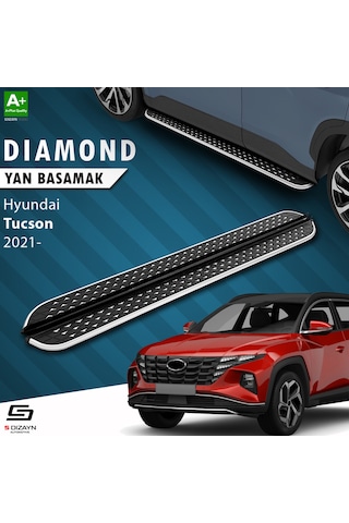 S-dizayn Hyundai Tucson 4 Diamond Krom Yan Basamak 173 Cm 2021-2024