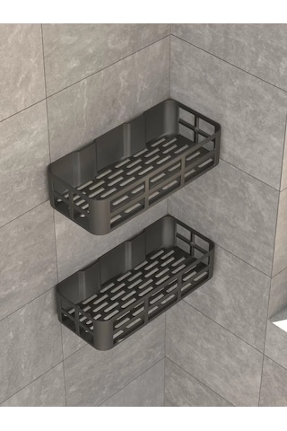 Cj 3lü Banyo Düzenleyici Organizer Şampuanlık Havlupan Askısı Havluluk Banyo Duş Mutfak Rafı Çok Renkli