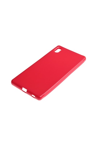 Xperia Z3 Plus İle Uyumlu Kılıf Parlak Silikon Kırmızı