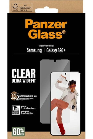 Panzerglass Samsung Galaxy Uyumlu  S26 Plus Uwf Şeffaf Cam Ekran Koruyucu