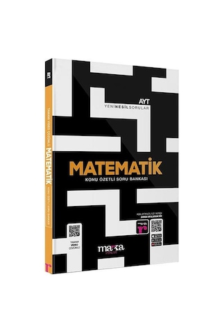 2026 AYT Matematik Konu Özetli Yeni Nesil Soru Bankası Tamamı Video Çözümlü - Marka Yayınları