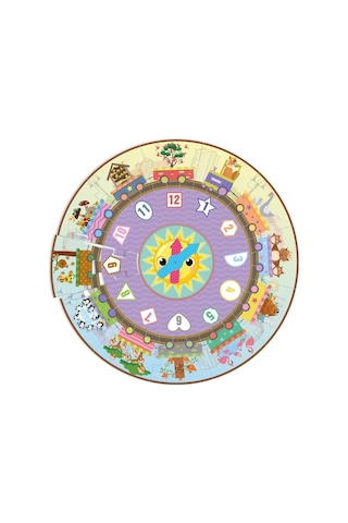 Benim Saat Puzzle'm Saat Puzzle , Yuvarlak Puzzle